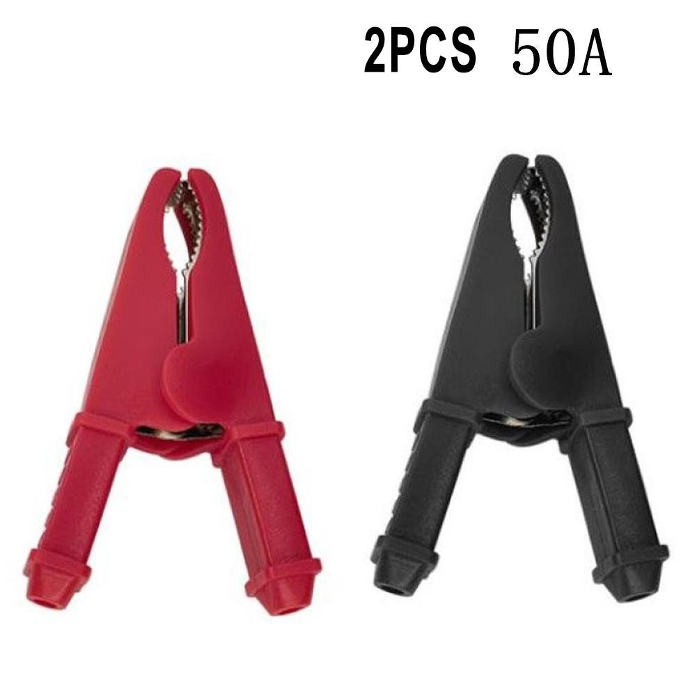 High Quality 2 Pack Red Black Insulated Clips for Car Battery Test