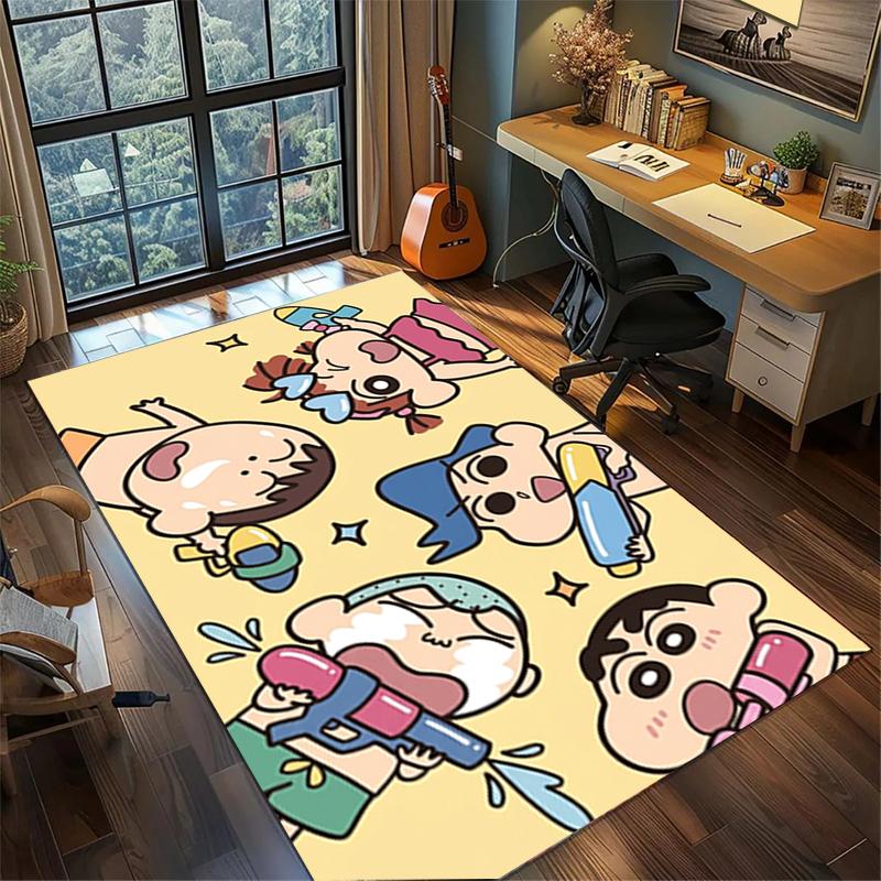 Carpet Crayon Shin-chan Large Area Non Slip Washable Rug Gamer Room Bedroom Home Decor