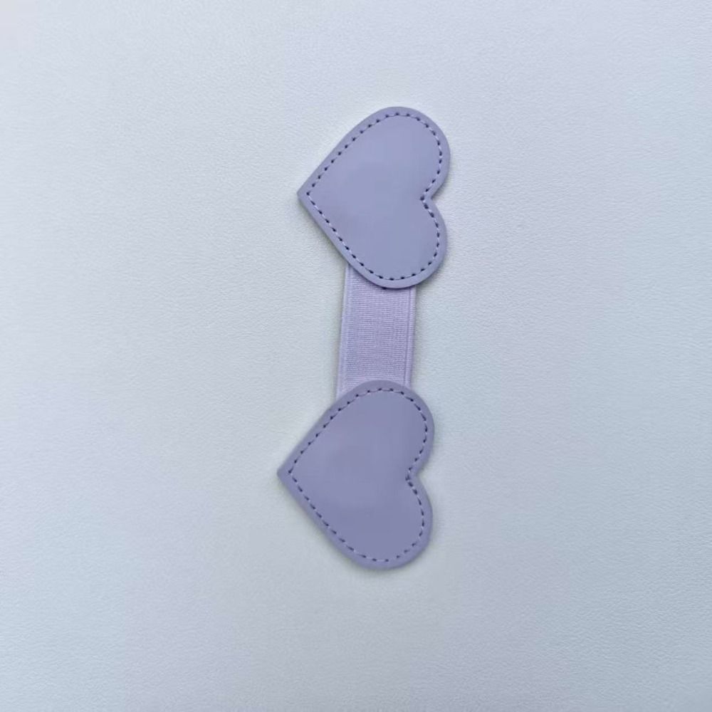 Elastic Loop Heart-Shaped Book Marks Portable Pagination Mark Book Page Clip  For Book Lovers