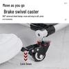 Mobile Mop & Broom Organizer with Storage Rack