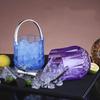 Transparent Wine Chilling Bucket With Handle Beverage Chilling Tub Champagne Ice Bucket  Summer