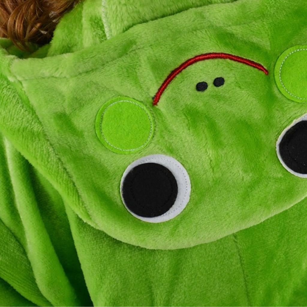 Children's pajamas frog onesie jumpsuit kigurumi children's disguise 122-128 Onesie children 001pcN frog - 122-128