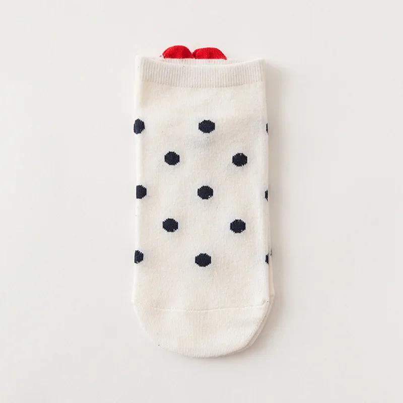 

Women Breathable Cotton Stripe Ankle Socks Cute Love Heart Design Comfort Short Socks for Daily Sport Wear One Size