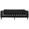 Vidaxl Sofa Z Materacem Do Spania, Czarna, 90X200 Cm, Aksamit