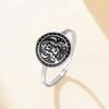 Bague Déesse de la Lune Vintage pour Femmes Bague Triple Lune Wiccanne Réglable Bijoux Célestes Witchy Amulette Païenne Cadeau pour Elle