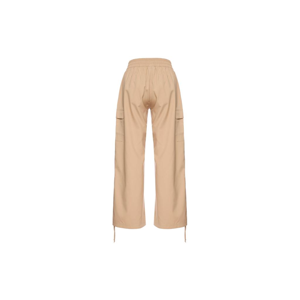 Jordan American Vintage Solid Color Loose Multi-Pocket Cargo Pants Women Pants Khaki DZ4437254