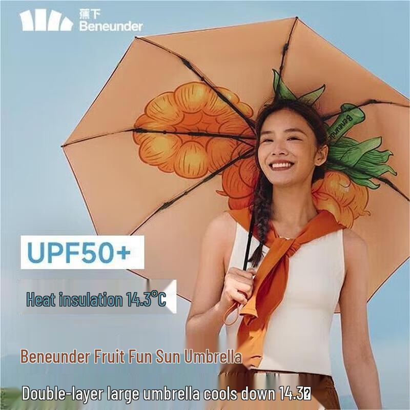Beneunder Triple-Fold UV Protection Umbrella