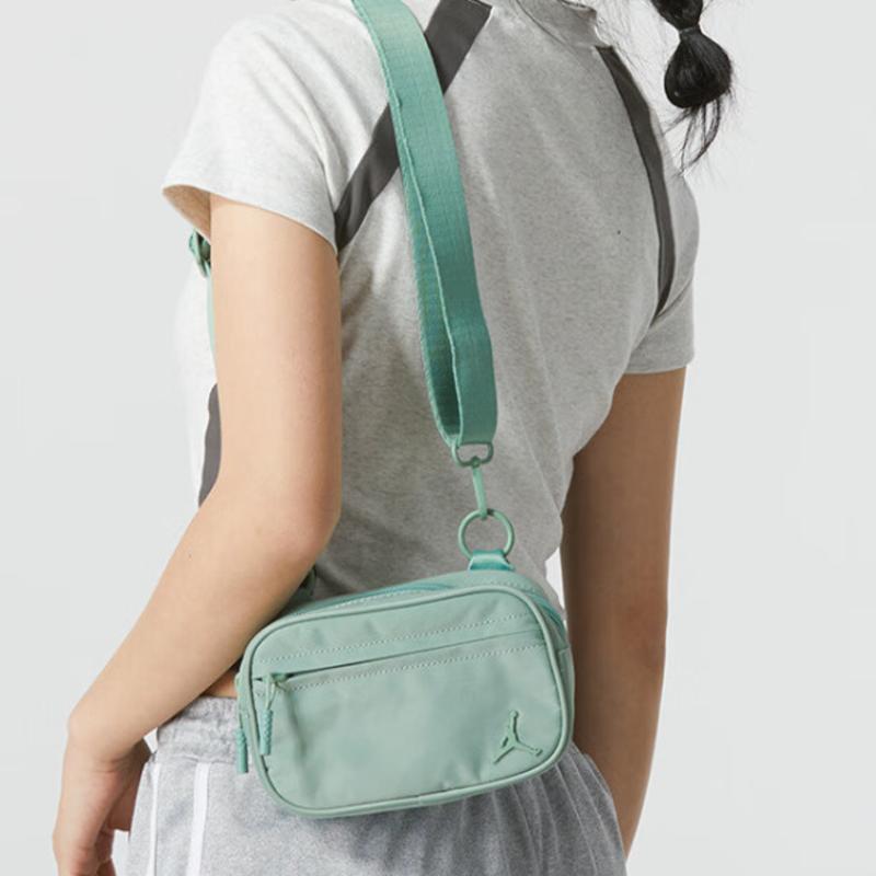 Jordan Polyamide Crossbody Bag, Shoulder Bag Regular Unisex Green Jordan JD2423032AD-001