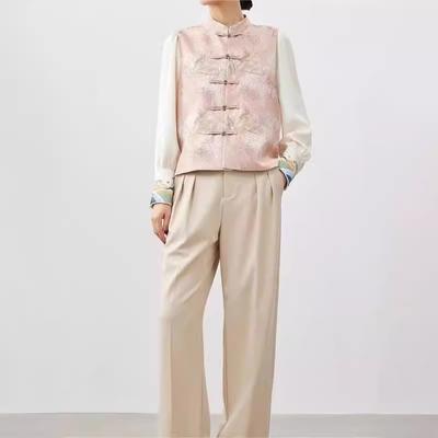 Begonia Jacquard, New Chinese Vest 24 Spring