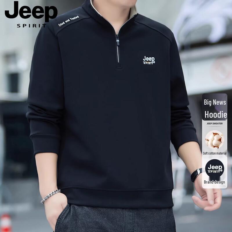 JEEP SPIRIT Men's Casual Long-Sleeve Sweatshirt