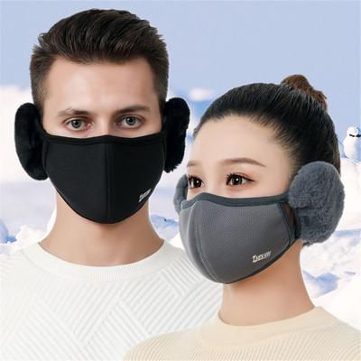 Women Winter Warm Cold-proof Earmuffs Windproof Mouth Cover Female Outdoor Mask Cycling Ear Warmer
