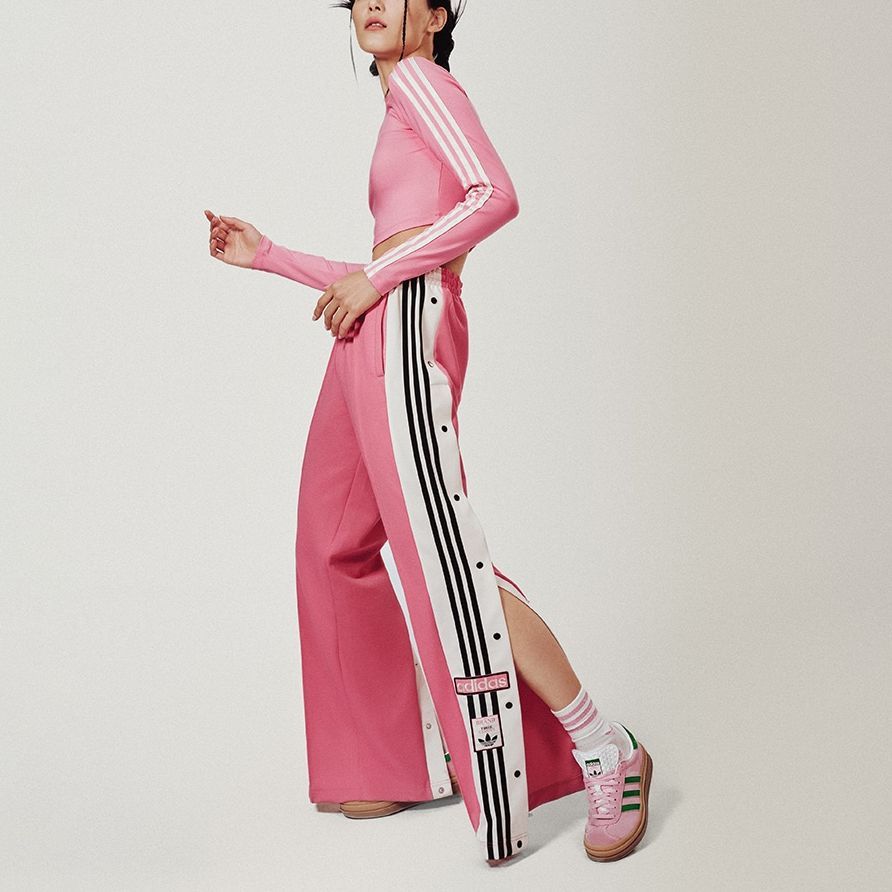 Adidas Originals Adibreak Snap Button Track Pants Women Bottoms Light-Pink JE6046