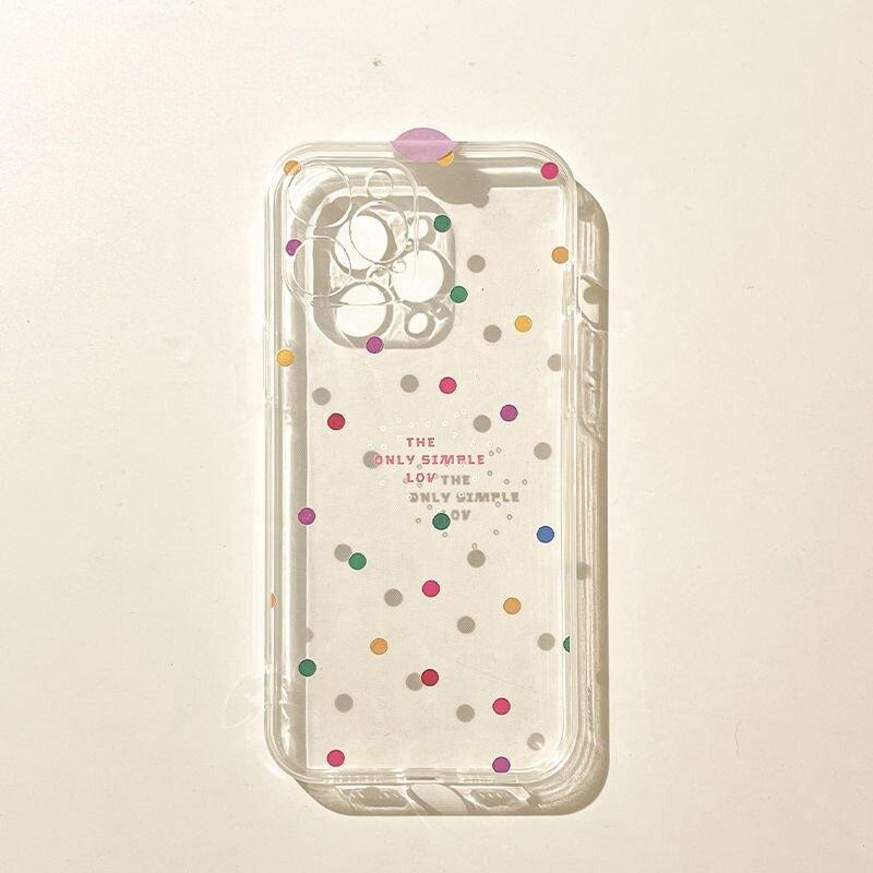 Luxury Soft Clear Wave Point Bow Phone Case For IPhone 17 Air 16 15 Pro Max 11 13 14 Pro Max Plus 12 Mini 16E Shockproof Cover