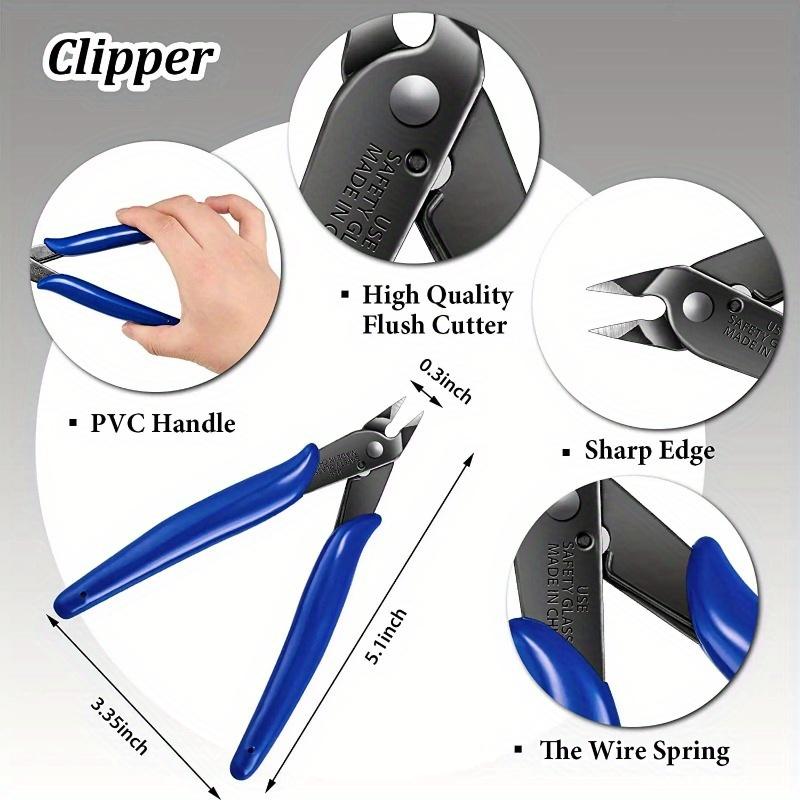 Pliers Multi Functional Tools 10 Pieces Metal DIY Model Tool Set Electrical Wire Cable Cutters 3D Metal Jigsaw Puzzles Assembly