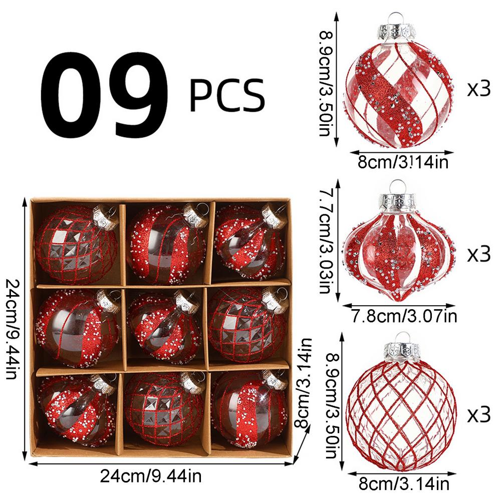 

Украшения на елку 9 шт. Рождественские шары Подвесные шары Декоративные елочные шары для украшения дома на праздник