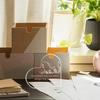 Bürodekoration für Freunde und Bärenliebhaber, Geschenke für gute Freunde, dekoratives Tischlogo aus Acryl in Herzform