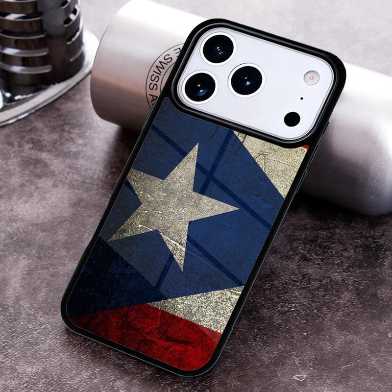 Puerto Rico Flag Soft Phone Case for iPhone 17 16 15 Pro Max Air 14 13 12 11 Plus Shockproof Capa Cover