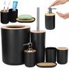 Verk Group Black Toilet Brush In a 6-in-1 Set