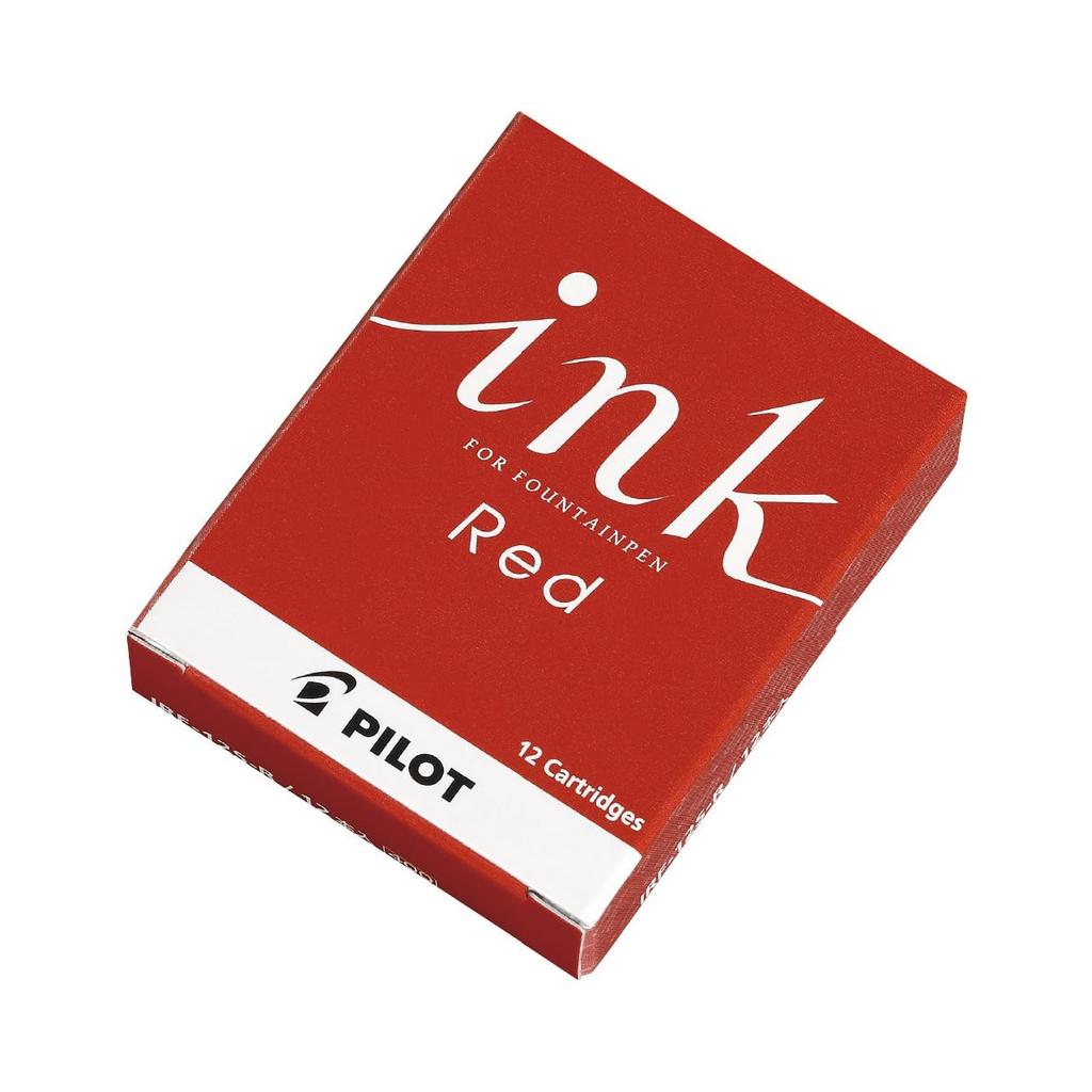 Pilot Fountain Pen Ink Cartridges, Red, IRF12SR