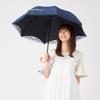 Lieben UV Light Compact Long Cooling Umbrella Parasol, Protection, Blocking, Umbrella, Lace, [LIEBEN-1446] (Navy)