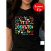 Europäische Größe Ermutige dich selbst, Akzeptiere Fehler, T-Shirt mit Rundhalsausschnitt und Kurzen Ärmeln, Lässiges Oberteil für Frühling und Sommer, Damenbekleidung in Übergrößen
