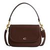 Legacy 26 Brand Logo Cow Leather Hand-held Crossbody Shoulder Bag Medium Size Women's Maple Leaf Color