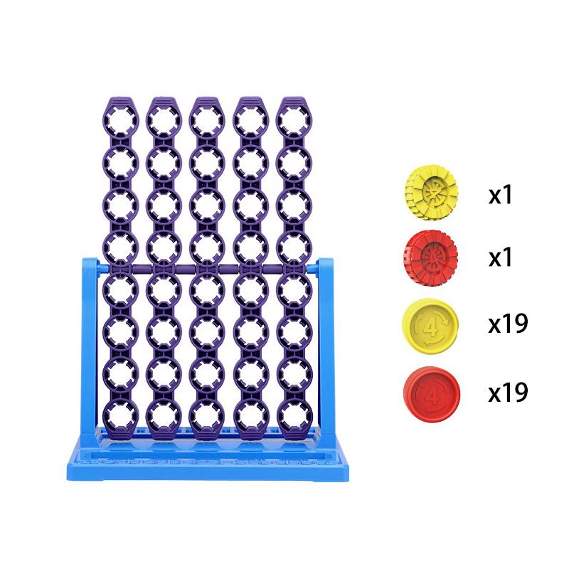 Connect 4 Spin Hra Čtyři v řadě Rotující šachovnice Deskové hry pro 2 hráče pro rodinu Děti Zábavná desková hra Logické hračky Dětský dárek