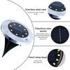 Solar Powered LED Underground Lights Outdoor Waterproof Circular Embedded Garden Lawn Lights Courtyard Lighting Street Lights