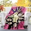 TWICE Flannel Blanket Soft All-Season Throw, Design for Camping, Car Travel, Hiking Sofa, Bed, Office Perfect Gift for Parties