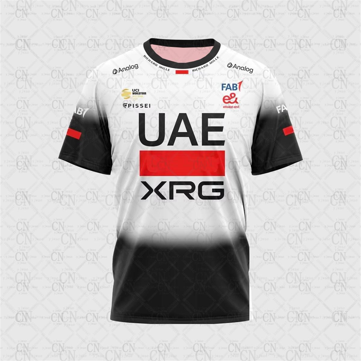 

2025 UAE Team XRG Tadej Pogacar World Champ Jersey Children Adult Speed Drying Breathable Mountain Bike Jersey T-shirts 6XL