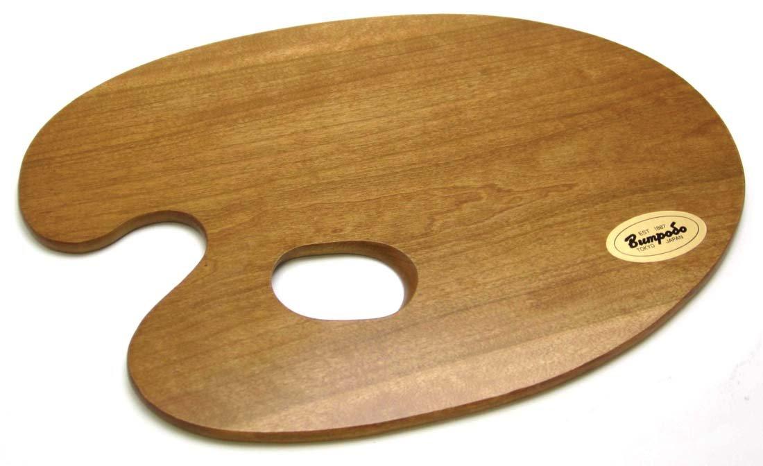 Bumpodo Oil with 227 x Cherry 02253 Palette, Round, Thumbholes, 158mm, Wood,