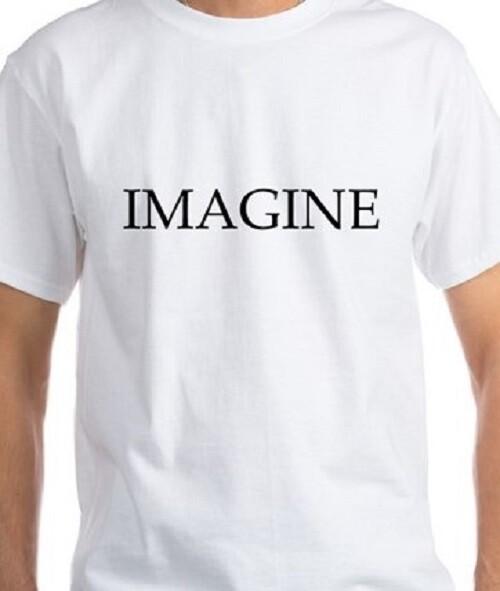

Леннон Мечтатель Представь футболка футболка Битлз Музыка Рок 4XL