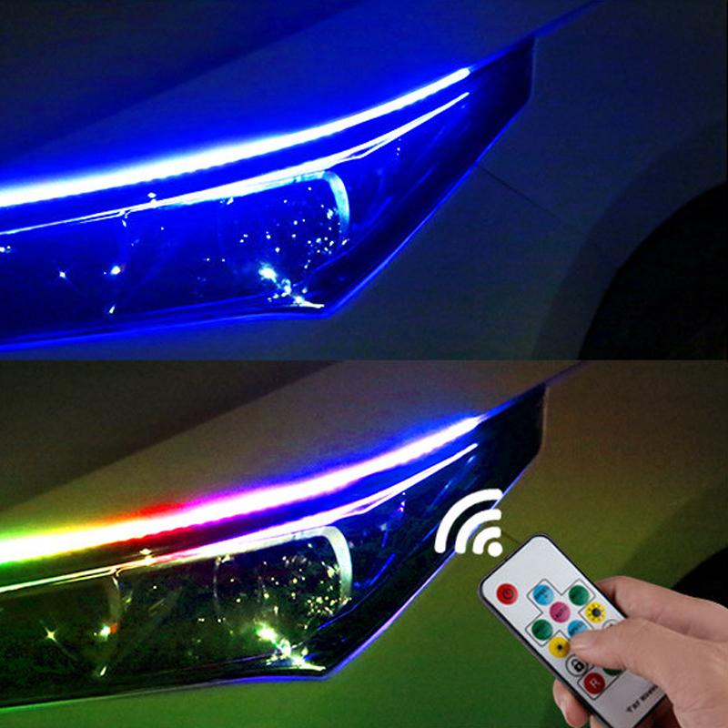 Chery Tiggo 8 Pro Car LED Strip Headlight Decoration Turn Signal Lamp Flowing Water Running Guide Light Waterproof 12V