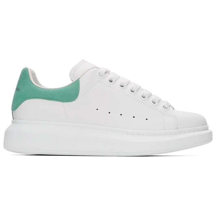 (WMNS) Alexander McQueen Low-Top Larry Sneakers 'White Green' Women's 553770WHGP79462