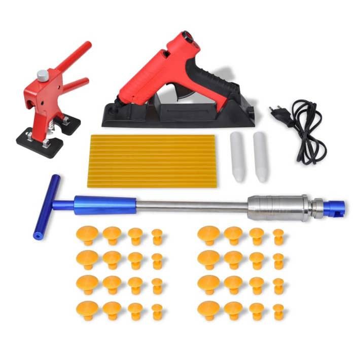VidaXL Kit de Débosselage Sans Peinture Outils de Réparation des Bosses 210159