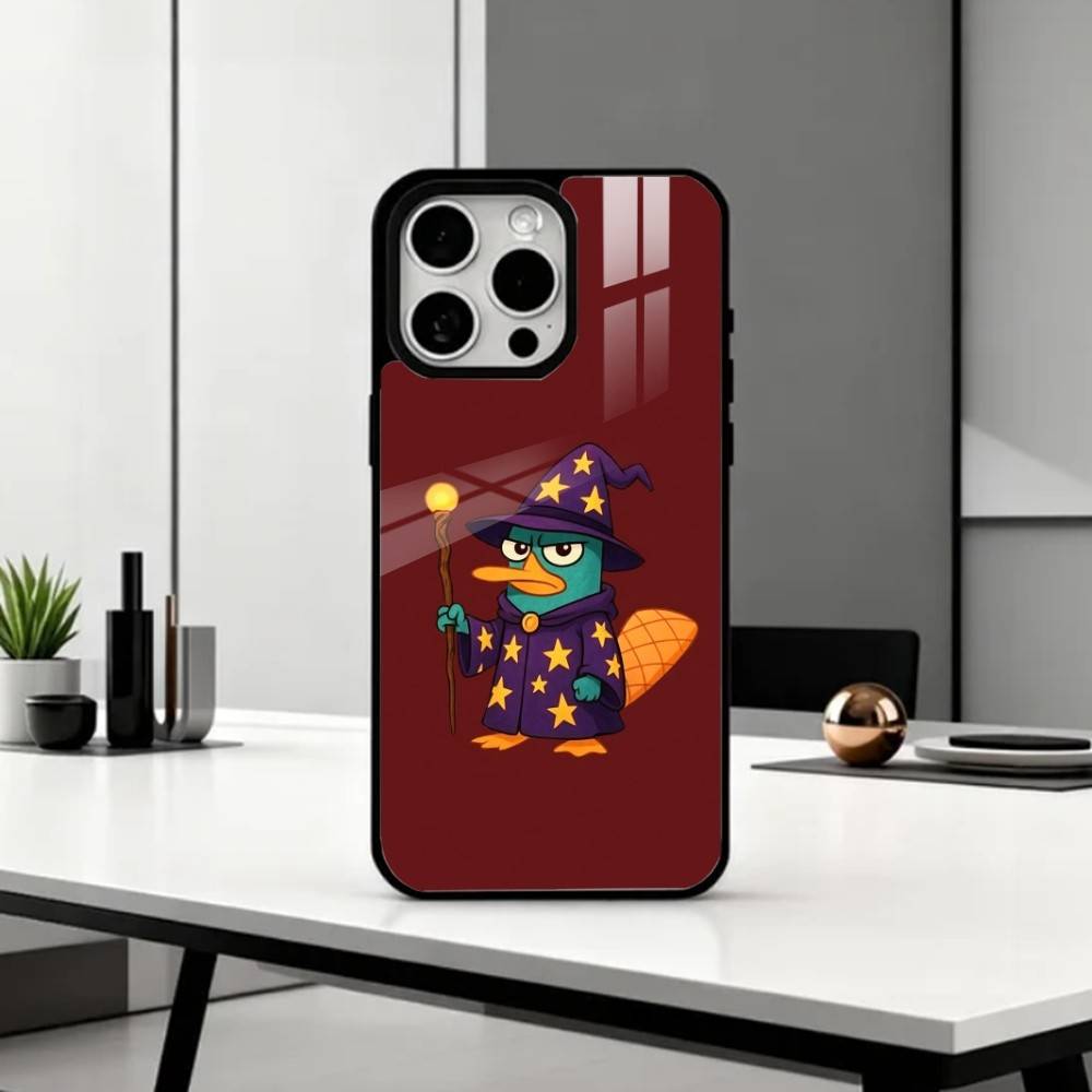 cute Cartoon P-Perry The P-Platypus Phone Case For iPhone17,16,15,14,13,12,11,Pro Max Magnetic For Magsafe Wireless Charging