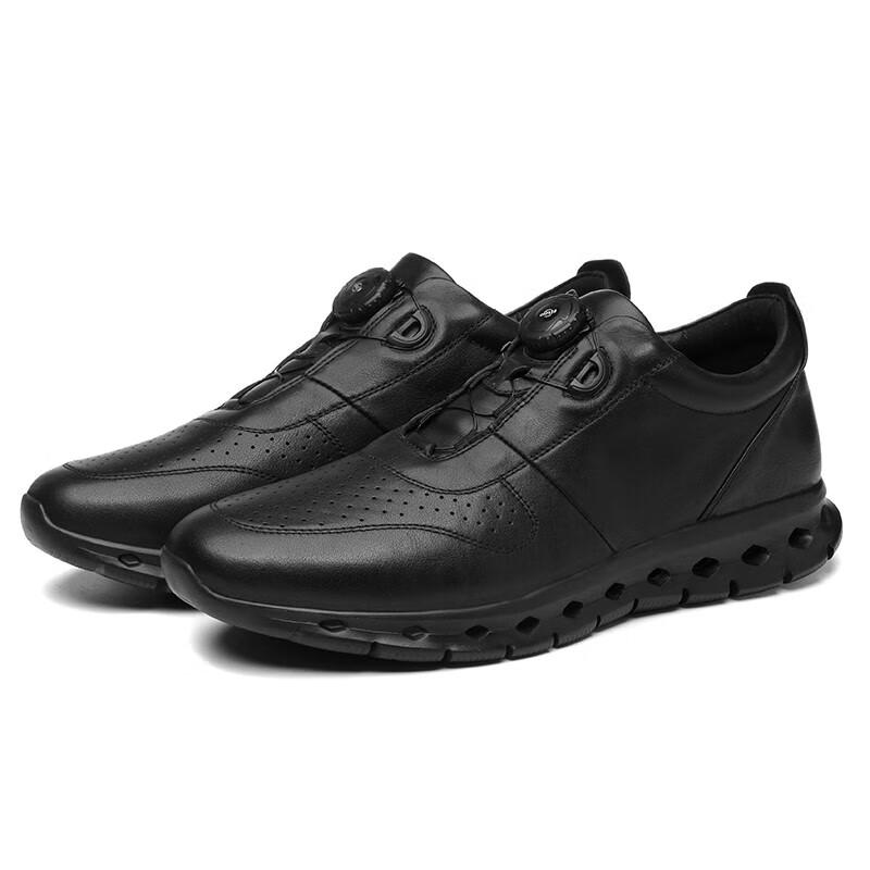 

Angshan Xinbinshi Unisex Genuine Leather Casual Business Shoes 40