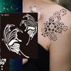Henna Tattoo Stencil, Reusable DIY Tattooing Template, Floral Animal Patterns Stencil for DIY Indian Temporary Tattoos Music Festivals Body Art