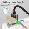 90 Degree USB Lightning Cable Cord Game Wire for 14 13 12 11 X XS XR XS Max 8 7 SE Ipad Fast Charging 3m