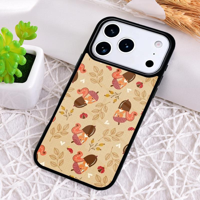 Funny Animal Squirrel Phone Case for iPhone 17 Air 16 15 11 12 14 13 Pro Max Shockproof Cover