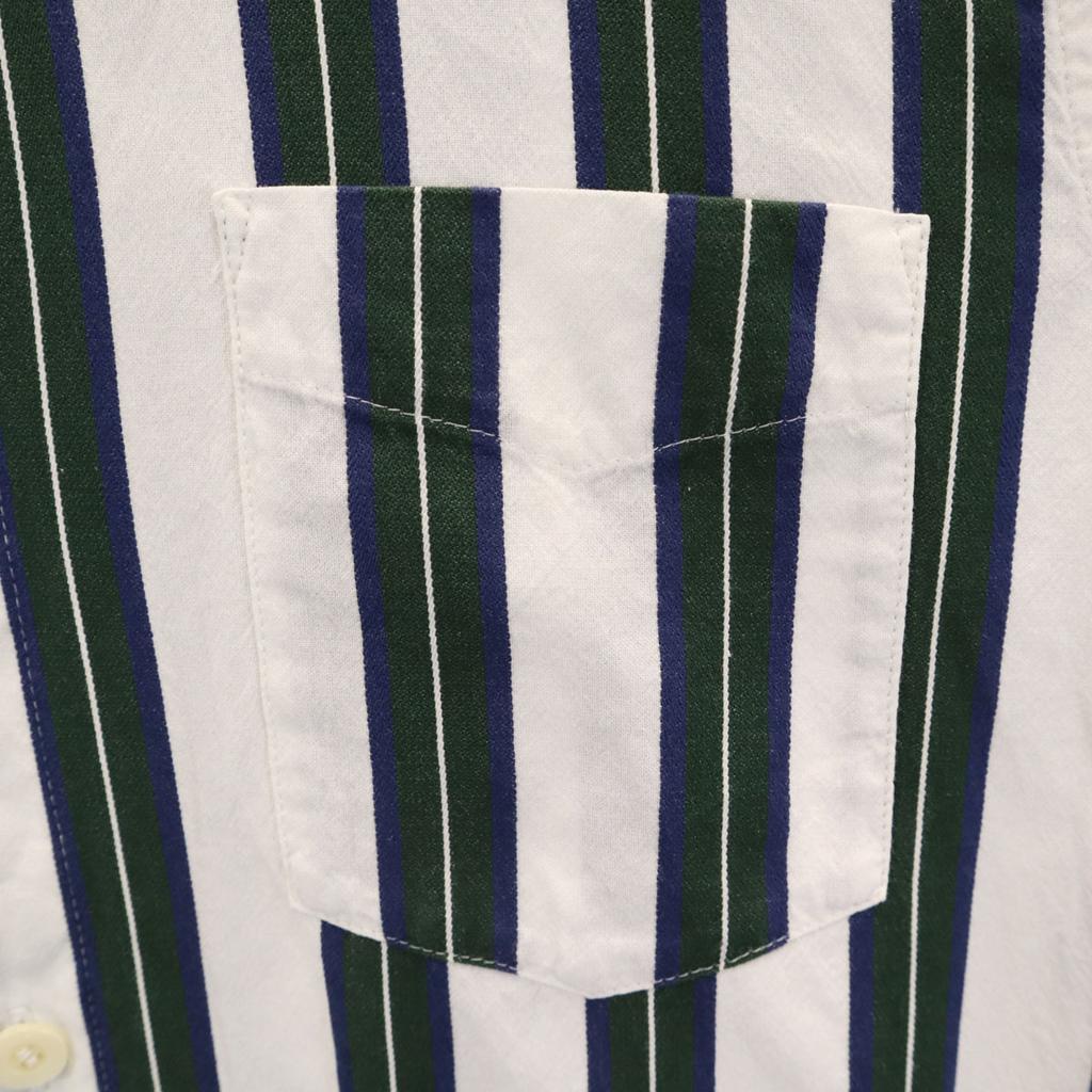 A.P.C. Striped Pattern Long sleeve Cotton shirt S white Men's Used