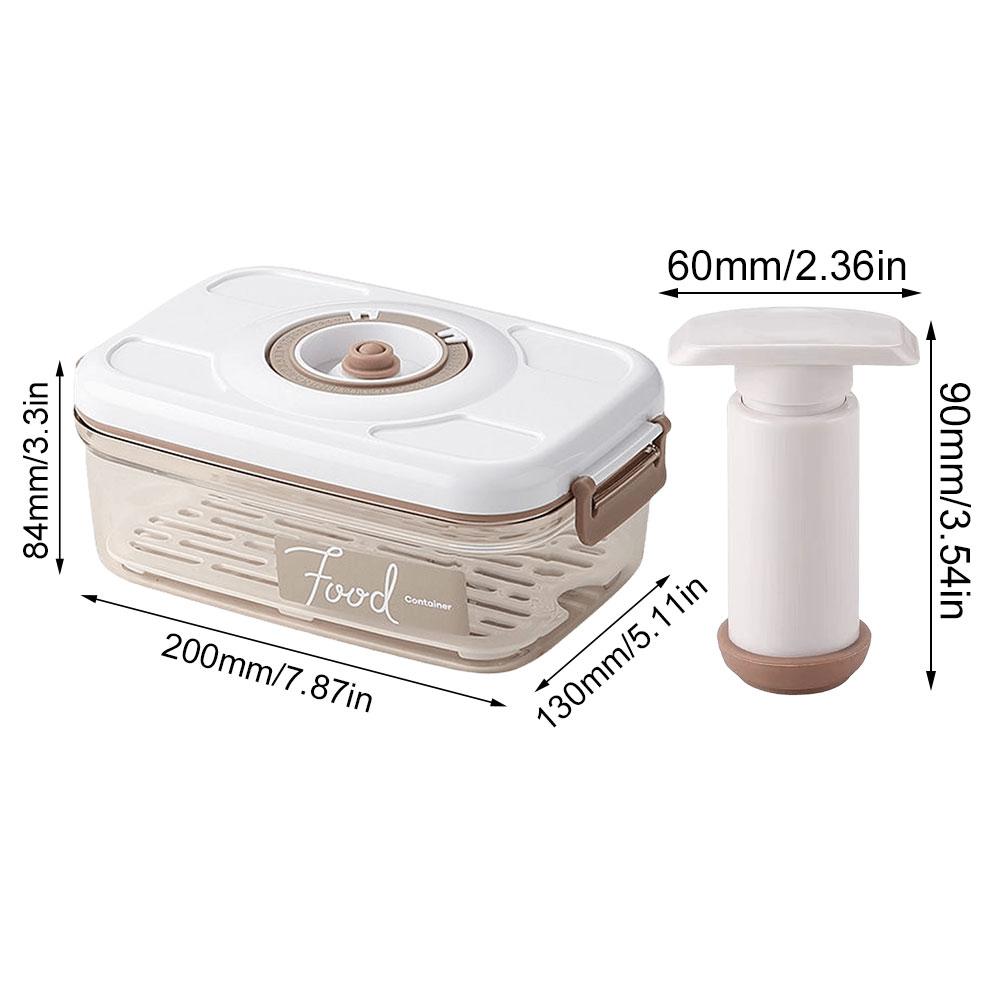 Vacuum Food Storage Box Fresh-Keeping Canister Sealed Storage Large Capacity Container Dispenser for Kitchen Food Storage Box