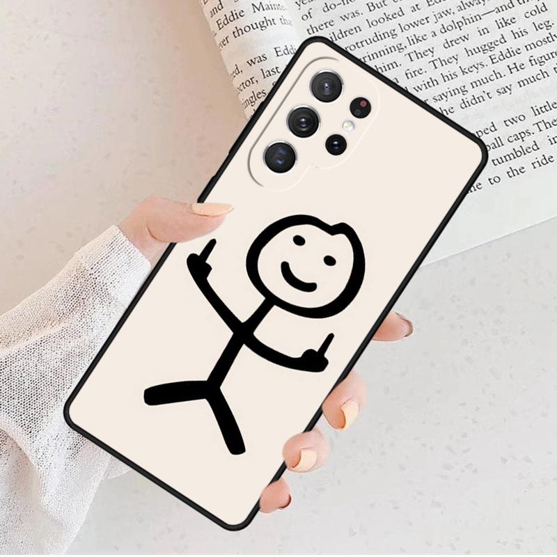 Cartoon Pretty People Phone Case For Samsung Galaxy S25 S23 S30 S8 S21 S20 FE S24 S22 Note 10 20 S8 Plus lite Ultra