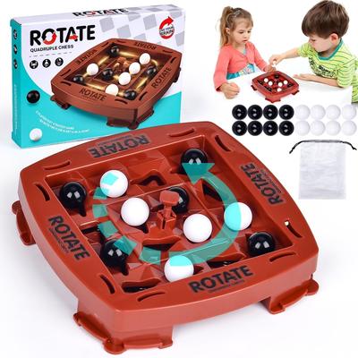 Logikschackbana Spel Utbildande Leksak, Bana Schackspel, Fyra i rad Spel, Roligt Bordsspel 2 Spelare Pussel Brädspel Set