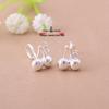 999 Pure Silver Cherry Hook Stud Earrings for Women - Anti-loss, Breathable & Hypoallergenic