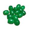 Bright Green Malaysian Jadeite Barrel Beads with Large Holes and Ruyi Design