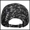 Cap with English CA648 [White Fang] Letters, Hat, Sports, Running, Outdoor, Men's, Women's, (Silver)