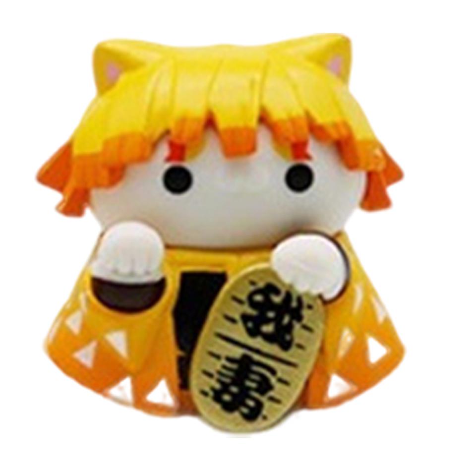 NEW Demon Slayer Anime Figure Toy-Kimetsu No Yaiba MEGA CAT PROJECT Tanjiro Nidouzi Inosuke Zenizu Figurine Model Doll Gift