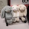 30cm Bunny Rabbit Plush Toy Soft Stuffed Long Ear Bunny Doll Funny Baby's Sleeping Companion Delicate Home Decoration Kids Gifts