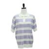 Shiz Madam Knit Collar Tee Stripe Color Block T57118